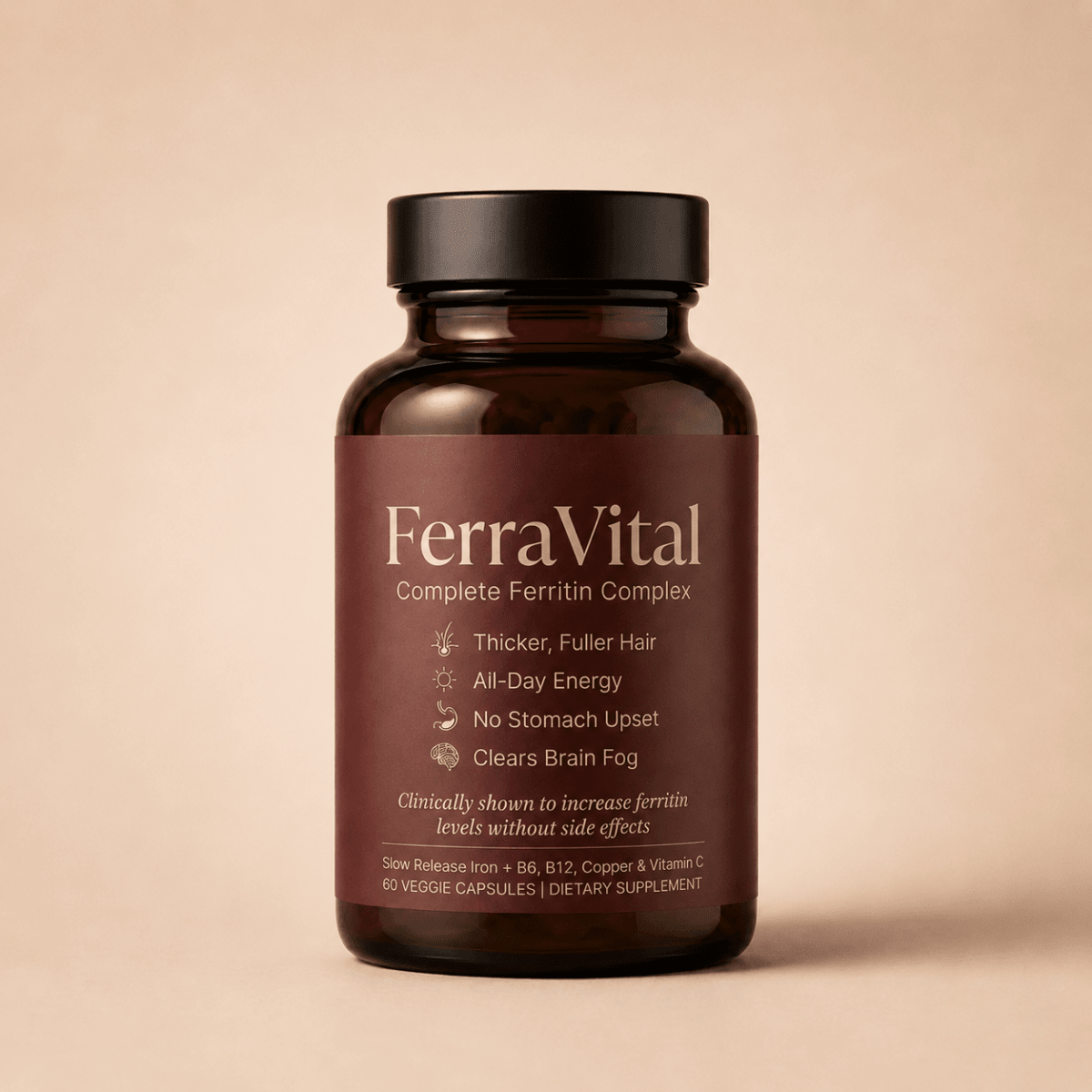 FerraVital™ Ferritin Support – The Missing Nutrient Behind Hair Thinning & Fatigue - Lumier Noir