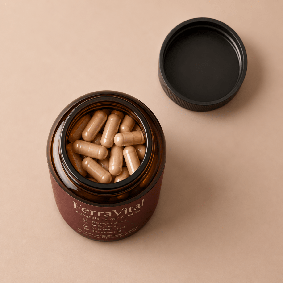 FerraVital™ Ferritin Support – The Missing Nutrient Behind Hair Thinning & Fatigue - Lumier Noir