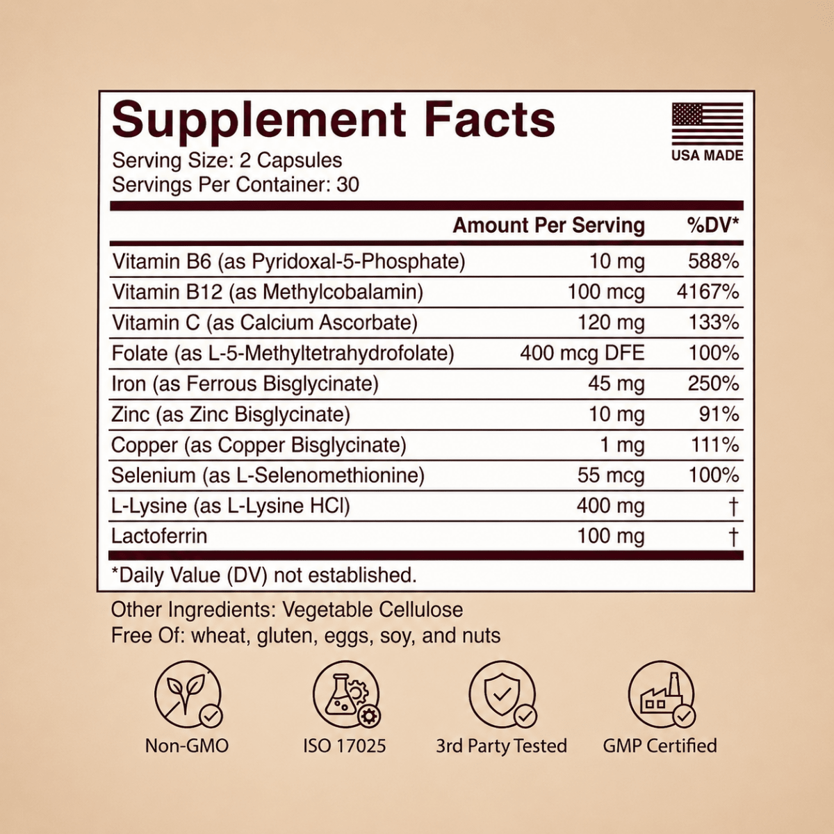 FerraVital™ Ferritin Support – The Missing Nutrient Behind Hair Thinning & Fatigue - Lumier Noir