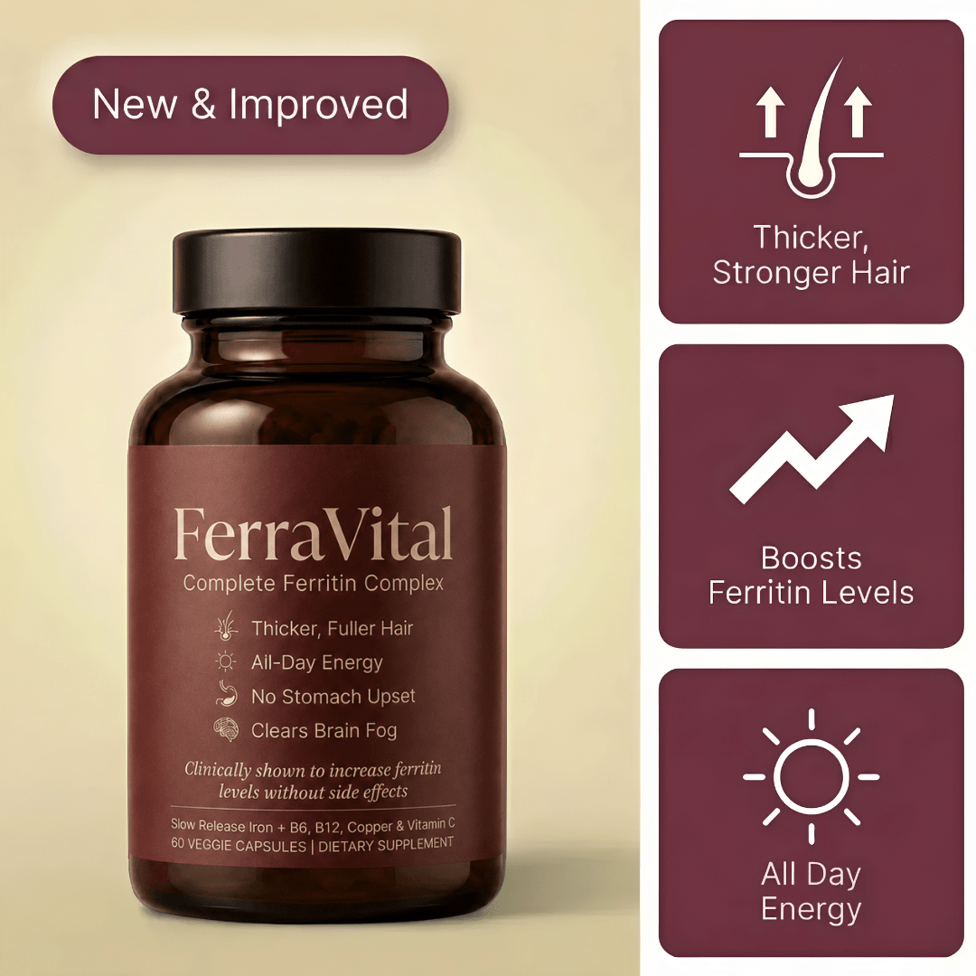 FerraVital™ Ferritin Support – The Missing Nutrient Behind Hair Thinning & Fatigue - Lumier Noir