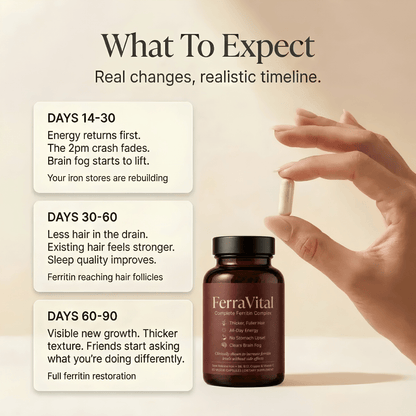 FerraVital™ Ferritin Support – The Missing Nutrient Behind Hair Thinning & Fatigue - Lumier Noir