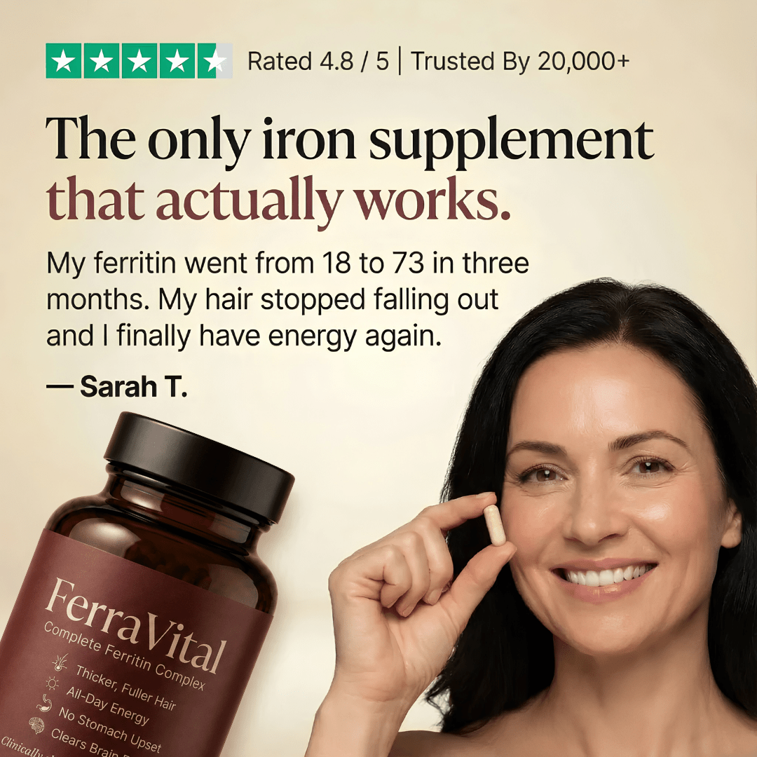 FerraVital™ Ferritin Support – The Missing Nutrient Behind Hair Thinning & Fatigue - Lumier Noir